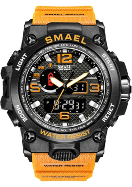 Stil 4 Smael Reloj 1545 Erkek Spor Çift Ekran Analog Dijital LED Elektronik Kuvars Saatı Su Geçirmez Yüzme Spor Izle (Yurt Dışından) modelleri