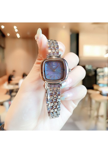 Stil 1 Işaretçi mt Little Sugar Kadın Saati 2023 Yeni Moda Küçük Kare Kadın Saati Popüler Işık Lüks Su Geçirmez Kuvars Watchladies Wat (Yurt Dışından)