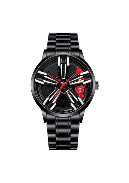 L001.01 Fngeen L001 Yeni Stil Erkek Kuvars Izle Tekerlek Izle Paslanmaz Çelik Bant Suya Dayanıklı Ultra Ince Spor Bilek Izle (Yurt Dışından) fırsatları