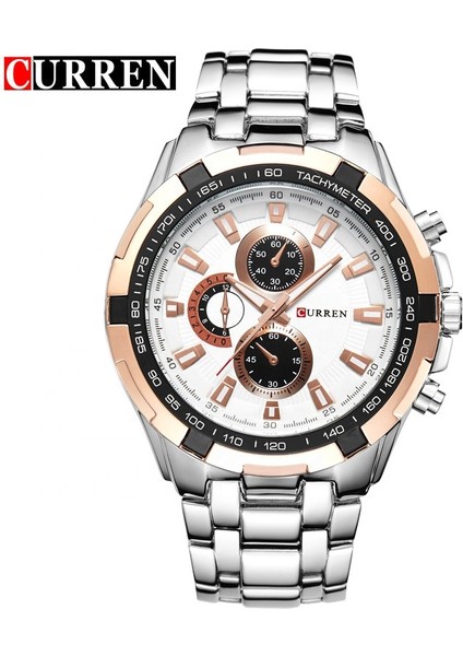KRE021902 Curren 8023 Kuvars Izle Moda Paslanmaz Çelik Erkek Saat Top Marka Lüks Odm Saat Zaman ve Dekorasyon Için (Yurt Dışından)