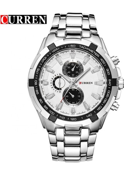 KRE021902 Curren 8023 Kuvars Izle Moda Paslanmaz Çelik Erkek Saat Top Marka Lüks Odm Saat Zaman ve Dekorasyon Için (Yurt Dışından)