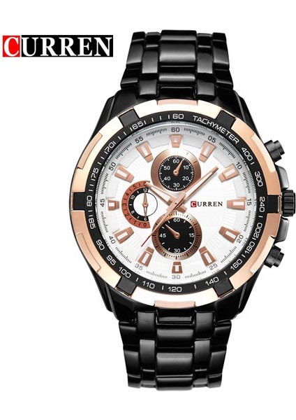 KRE021902 Curren 8023 Kuvars Izle Moda Paslanmaz Çelik Erkek Saat Top Marka Lüks Odm Saat Zaman ve Dekorasyon Için (Yurt Dışından)