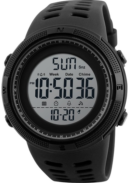 Siyah-Beyaz Dijital Saat Reloj Digital Skmei 1251 Dijital Saatler Relojes Para Hombres Erkekler Için Spor Saatler (Yurt Dışından)