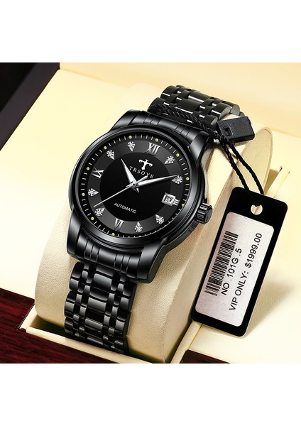 Stil 3 Özel En Kaliteli Su Geçirmez Aydınlık Mekanik Saat Erkek Iş Paslanmaz Çelik Bant Otomatik Saat TRSJ8381 (Yurt Dışından) fiyatları
