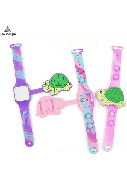 Gül Kırmızı Saat & Oyuncak & Dijital Özel Logo Silikon Çocuklar Karikatür Oyuncaklar Izle 3D Kapak LED Izle Dijital Pop Bilek Bilezik Spor Hediye Kız Erkek Izle (Yurt Dışından) fiyatları