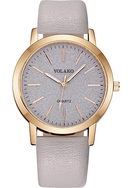 Stil 2 Yolako Sıcak Satış Marka Kadın Saatler Moda Deri Kayış Retro Kuvars Izle Bayanlar Için Charm Rahat Komik Kol Saati Kadın (Yurt Dışından)