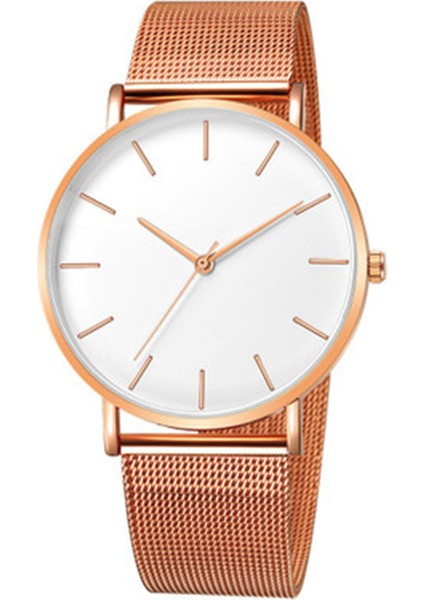 Stil 4 Örnek Modern Moda Siyah Kuvars Izle Erkek Kadın Örgü Bilezik Yüksek Kaliteli Rahat Kol Saati L0222-1 (Yurt Dışından)