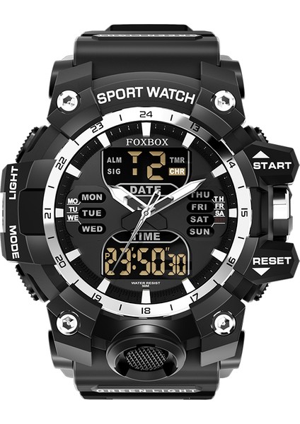 FB0029C Dijital Saat Lige 2023 Yeni Erkek Kuvars Dijital Saat Spor Chronograph Alarm Kol Saati 5bar Su Geçirmez Dijital Erkek Izle (Yurt Dışından)