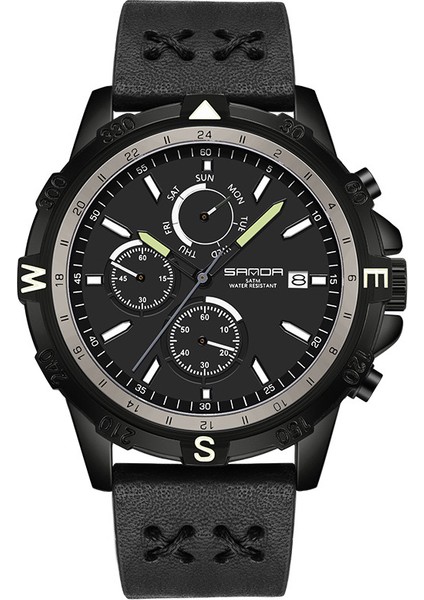 Naylon 5 Açık Yeni Varış Açık Taktik Izle Erkekler Için 5bar Su Geçirmez Spor Kronograf Altı Iğneli Kuvars Izle Hafta Ekranlı (Yurt Dışından)