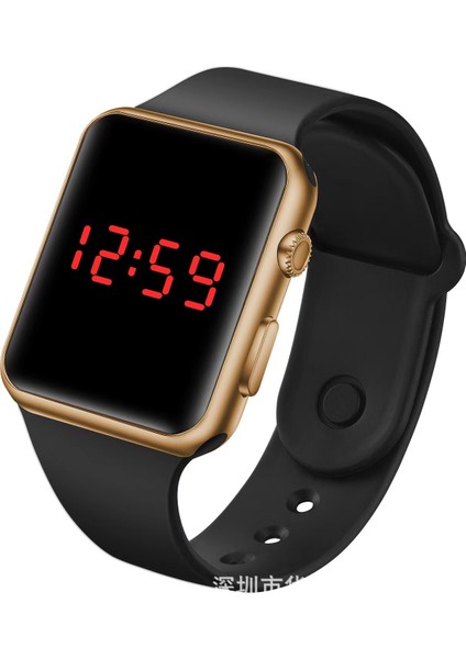 Mor Spor Izle Spor Saat Kadınlar ve Erkekler Için Elektronik LED Dijital Saat Moda Rahat Basit Silikon Kadın Izle (Yurt Dışından)