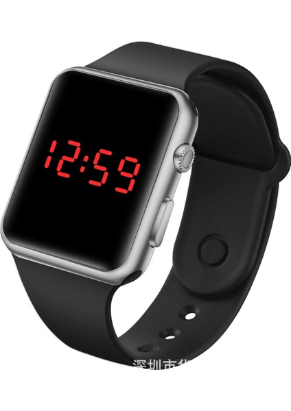 Mor Spor Izle Spor Saat Kadınlar ve Erkekler Için Elektronik LED Dijital Saat Moda Rahat Basit Silikon Kadın Izle (Yurt Dışından)