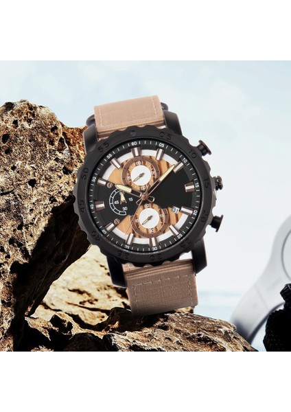 Gül Altın Zebra Ahşap D8133 Lüks Yeni Moda Kuvars Izle Paslanmaz Çelik Hasır Kemer Erkek Izle Çok Fonksiyonlu Erkek Izle (Yurt Dışından) fırsatları