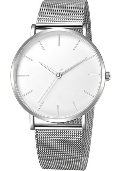 Stil 1 Örnek Modern Moda Siyah Kuvars Izle Erkek Kadın Örgü Bilezik Yüksek Kaliteli Rahat Kol Saati L0222-1 (Yurt Dışından)