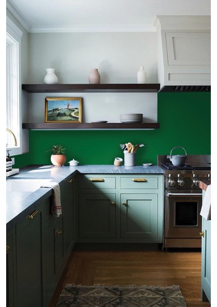 Mat Yeşil Yapışkanlı Kaplama Folyosu 122 CM X 7 MT indirimleri