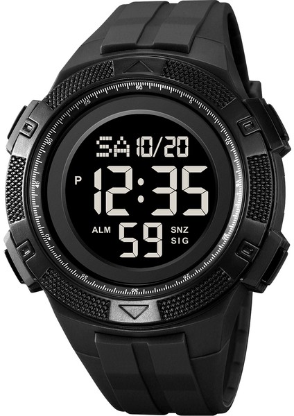 Siyah Özel Spor Dijital Saat Orijinal Fabrika 2078 Özel Logo 50M Su Geçirmez Saatler Üretici Chrono Alarm Erkekler Için LED Işık Spor Dijital Saat (Yurt Dışından)