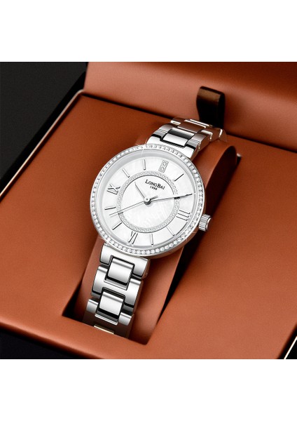 Stil 8 Iş Rahat Özel Bayanlar Premium Rhinestone Gümüş Lüks Paslanmaz Çelik Elmas Kadın Bilezik Kuvars Saatler (Yurt Dışından) fiyatları