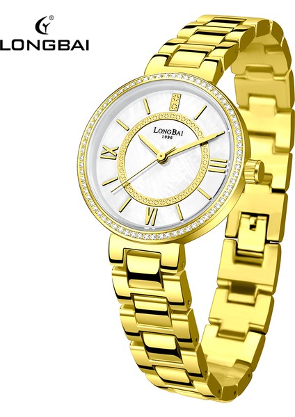 Stil 8 Iş Rahat Özel Bayanlar Premium Rhinestone Gümüş Lüks Paslanmaz Çelik Elmas Kadın Bilezik Kuvars Saatler (Yurt Dışından) fırsatları