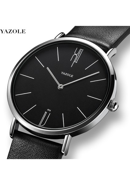 B B B Yazole 506 Izle Erkekler Su Geçirmez Ultra Ince Kuvars Izle Erkekler Için Moda Basit Siyah Erkekler Izle Erkek Kol Saati Montre Homme (Yurt Dışından)