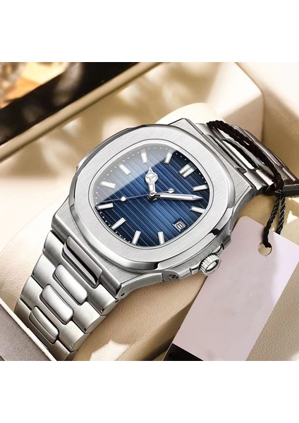 Siyah-Beyaz Erkekler Sıcak Iş Takvimi Paslanmaz Çelik Kuvars Saatler Erkekler Için Su Geçirmez Lüks Izle Ultra-Ince Reloj Dökün Hombre (Yurt Dışından) fiyatları