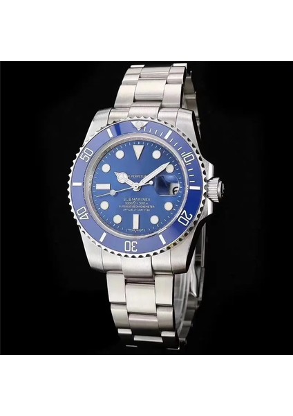 Renk 03 Yuvarlak 3A Yüksek Kaliteli Safir Ayna 904L Ince Çelik Erkek Otomatik Mekanik Su Hayalet Saat (Yurt Dışından)