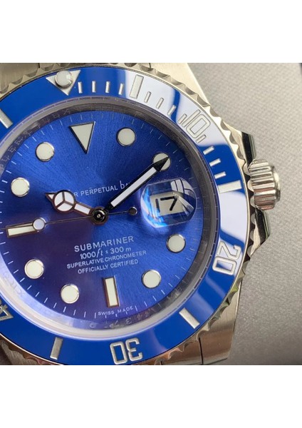 Renk 03 Yuvarlak 3A Yüksek Kaliteli Safir Ayna 904L Ince Çelik Erkek Otomatik Mekanik Su Hayalet Saat (Yurt Dışından) fırsatları