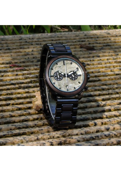 Siyah D8106 Saatler Erkekler Bilek Oem Odm Moda Yeni Trend Özel Ahşap Izle Durumda Çok Fonksiyonlu Kronograf Erkekler Bilek Ahşap Kuvars Saatler (Yurt Dışından) fırsatları