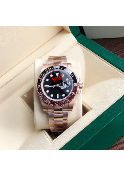 Şekil_-2'de Gösterildiği Gibi En Kaliteli Özel Logo Ahşap Saat Kutusu Ahşap Hediye Paketleme Rolex Için Yeşil Kutu (Yurt Dışından)