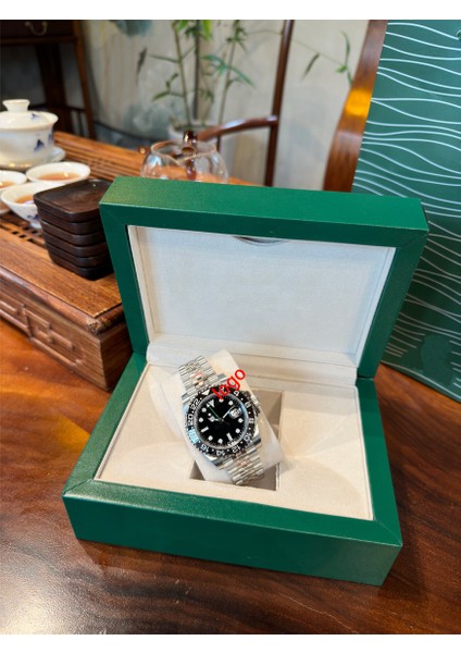 Şekil_-2'de Gösterildiği Gibi En Kaliteli Özel Logo Ahşap Saat Kutusu Ahşap Hediye Paketleme Rolex Için Yeşil Kutu (Yurt Dışından) fiyatları