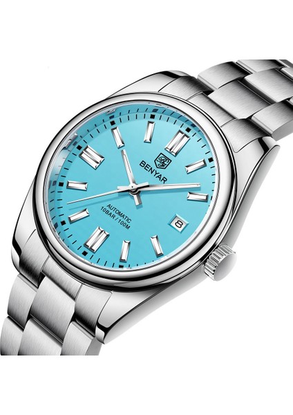 Siyah Benyar 5185TLUXURY Paslanmaz Çelik Bant Mekanik Saatler Aydınlık Benyar Otomatik Saatler Erkekler Montre Benyar (Yurt Dışından) fiyatları