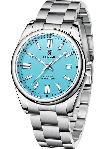 Siyah Benyar 5185TLUXURY Paslanmaz Çelik Bant Mekanik Saatler Aydınlık Benyar Otomatik Saatler Erkekler Montre Benyar (Yurt Dışından) modelleri