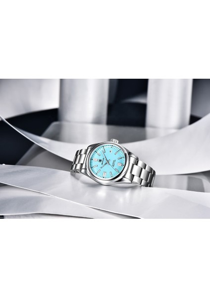 Siyah Benyar 5185TLUXURY Paslanmaz Çelik Bant Mekanik Saatler Aydınlık Benyar Otomatik Saatler Erkekler Montre Benyar (Yurt Dışından) indirimleri