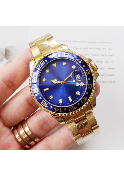 Stil 8 Ro Lexable Greenwich Ünlü Saat 4-Pin Çelik Kemer Emek Gmt Erkek Saati Üst Düzey Marka Mekanik Saat Üreticisi Wholesa (Yurt Dışından)