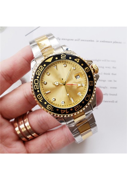 Stil 6 Ro Lexable Greenwich Ünlü Saat 4-Pin Çelik Kemer Emek Gmt Erkek Saati Üst Düzey Marka Mekanik Saat Üreticisi Wholesa (Yurt Dışından)