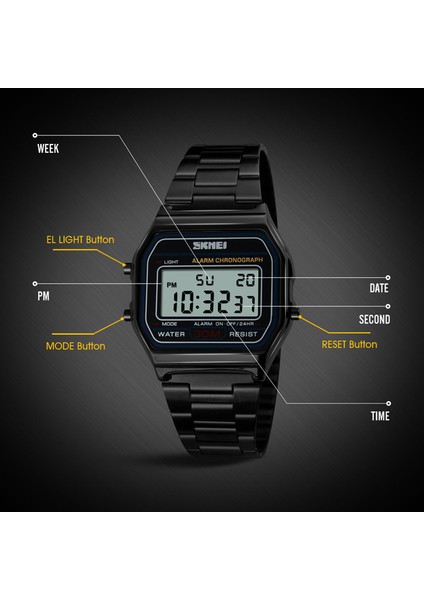 03 Düzensiz Şekil Oem Skmei 1123 A Logo Izle Özel Saat Kadranı LED Çift Ekran Erkekler Için Elektronik Saatler (Yurt Dışından)