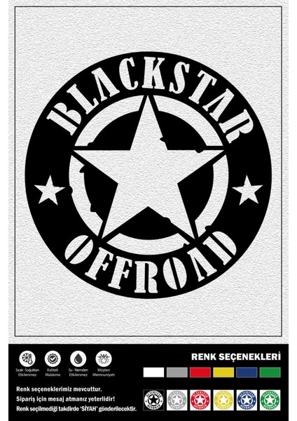 Blackstar Offroad Stıcker 30 x 30 cm