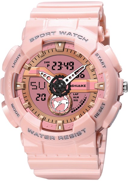 Pembe 9221 2022 Fabrika Doğrudan Satış Toka Unisex Şok Saatler Su Geçirmez Spor Bilek Dijital Alarmlı Spor Saat (Yurt Dışından)