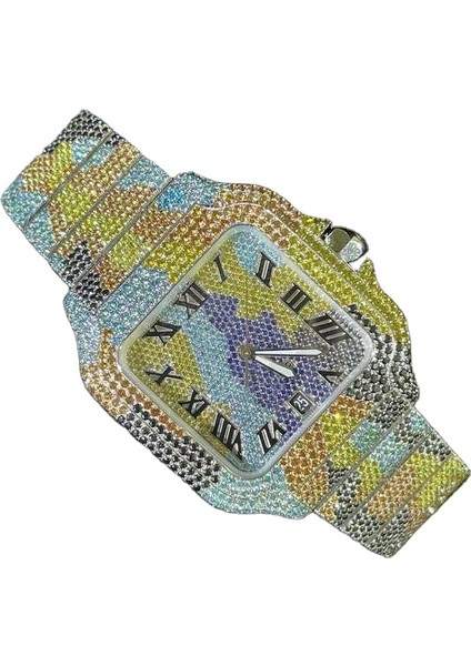 Stil 3 Lüks Mekanik Saatler High-End Lüks Özel Erkek Kadın Bling Tam Elmas Izle Vvs Mozanit Hip Hop Buzlu Paslanmaz Çelik Mekanik Saatler (Yurt Dışından) fiyatları