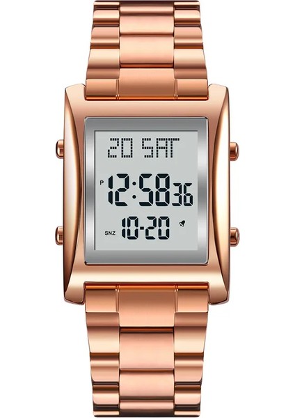Stil 3 Skmei 1812 Erkek Paslanmaz Çelik Saat Kayışı Relojes 30 M Su Geçirmez Dijital Saatler Erkekler Skmei 1812 (Yurt Dışından)