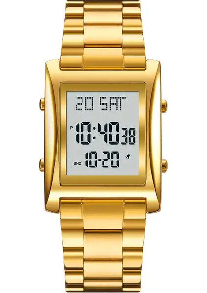 Stil 3 Skmei 1812 Erkek Paslanmaz Çelik Saat Kayışı Relojes 30 M Su Geçirmez Dijital Saatler Erkekler Skmei 1812 (Yurt Dışından)