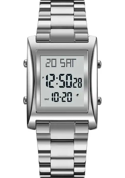 Stil 3 Skmei 1812 Erkek Paslanmaz Çelik Saat Kayışı Relojes 30 M Su Geçirmez Dijital Saatler Erkekler Skmei 1812 (Yurt Dışından)