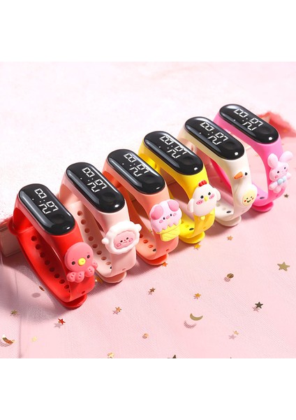 Stil 10 Karikatür Çocuk Saatler Kızlar Için Elektronik Bilezik Spor Dokunmatik Karikatür Çocuk Izle LED Dijital Kol Saati (Yurt Dışından) modelleri