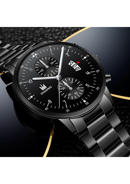 Stil 7 Lüks Marka Moda Kuvars Saatler Erkekler Rahat Çelik Iş Kol Saati Erkek Saat Relogio Masculino Reloj Hombre (Yurt Dışından)