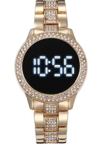 Stil 3 Moda Izle Sıcak Satış LED Saatler Moda Dijital Saat Kadınlar Için Lüks Kristal Paslanmaz Çelik Su Geçirmez Kol Saati Reloj De Mujer 2021 (Yurt Dışından)