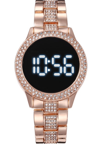 Stil 3 Moda Izle Sıcak Satış LED Saatler Moda Dijital Saat Kadınlar Için Lüks Kristal Paslanmaz Çelik Su Geçirmez Kol Saati Reloj De Mujer 2021 (Yurt Dışından)