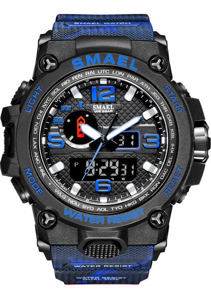 Q 1545 Smael Izle 50 M Su Geçirmez Kol Saati LED Kuvars Saat Spor Izle Erkek Relogio Masculino 1545 Spor Izle Erkekler S Şok (Yurt Dışından)