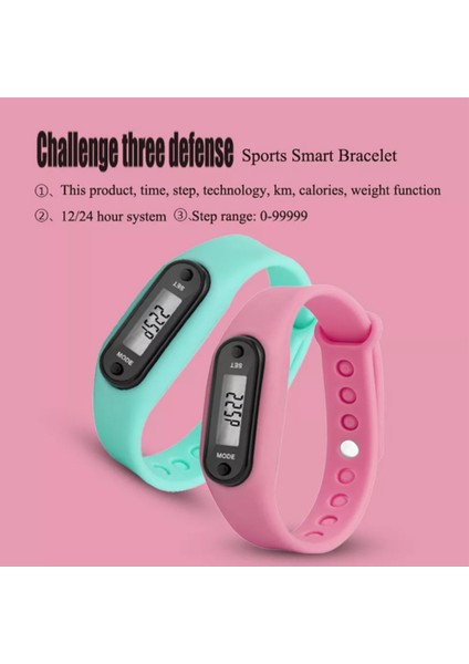 Pembe Saf Renk En Çok Satan Ürünler Çocuklar Için Su Geçirmez Silikon Elektronik Saat LED Öğrenci Akıllı Saat (Yurt Dışından) indirimleri