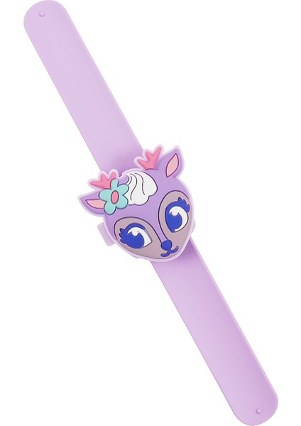 Mor Karton 2023 LED Dijital Çocuk Izle Pembe Küçük Açık Kahverengi Kız Erkek Kapak Çevirin Silikon Yumuşak Kabarcık Bant Izle Doğum Günü Hediyesi Için (Yurt Dışından)