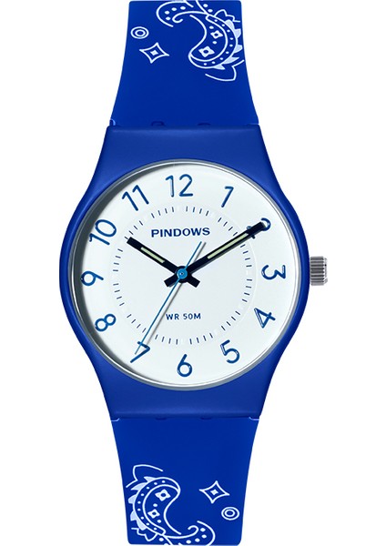 PDS-2108-N9 Moda Pindows Moda Kendi Özel Tasarımınızı Tasarlayın Oem Dijital Analog Renkli Ikili Zamanlı Çocuklar Dijital 50 Metre Su Geçirmez Elektronik Saat (Yurt Dışından)