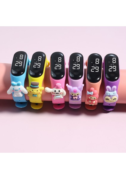 13 Karikatür Çocuk Izle Bir Dolar Hayvanlar LED Saatler Çocuklar Bilezik Çocuk Mi Çocuklar Dokunmatik Ekran Reloj Dijital Saat (Yurt Dışından)