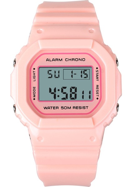 Gençler Için Pembe Basit Spor Dijital Saatler Düşük Adedi Üretici Son Kızlar Parti Kadınlar Için Ince Küçük Su Geçirmez Basit Spor Dijital Saatler (Yurt Dışından)